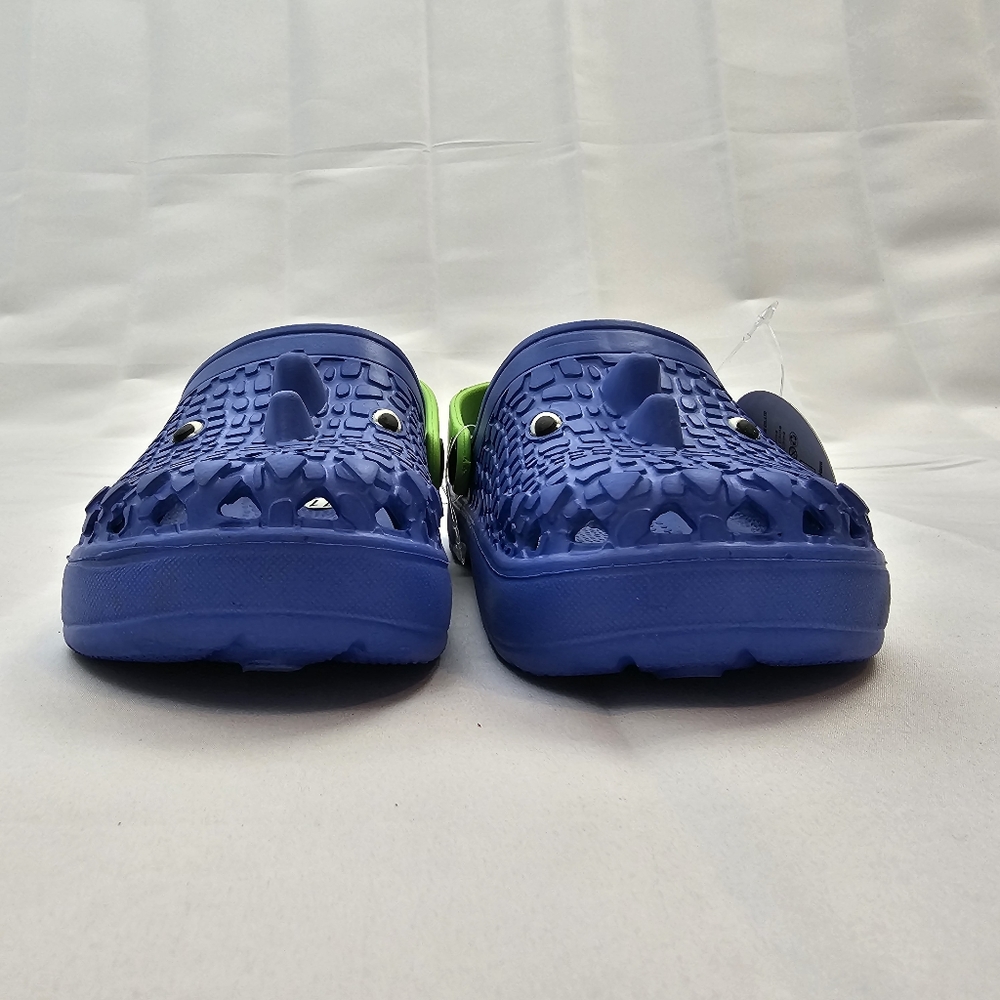 NWT, Toddler Dinosaur Clogs Shoes Blue Kid Sizes 8-11.5 - Picture 9 of 11